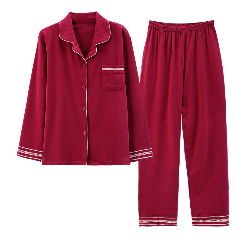 女中老年妈妈长袖家居服套装