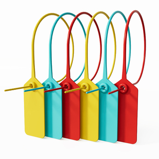 塑料封条衣服防调包扣定制防调包扣鞋包防伪标签扎带吊牌塑料封条