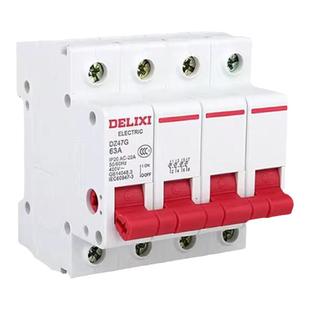 德力西隔离开关DZ47G小型1P/2P/3P/4P家用32a/100a总闸三相四线