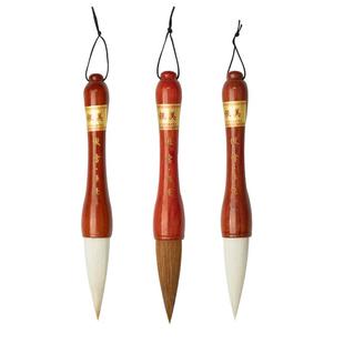 善琏湖笔 傲雪 斗笔抓笔专业级大毛笔写对联专用提斗狼毫兼毫初学者入门套装国画书法专用大号春联湖州湖笔