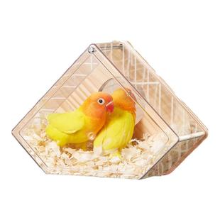 洁西透明鹦鹉繁殖盒虎皮鸟窝繁殖箱挂窝鸟笼配件牡丹鸟巢保暖