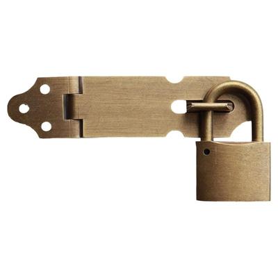 中式仿古纯铜锁扣搭扣抽屉柜门老式木门挂锁90度直角门鼻单扇门扣