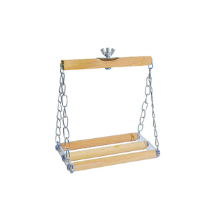 【宠大条】鹦鹉秋千站架实木站杆虎皮牡丹玄凤解闷啃咬玩具鸟用品