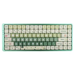 矮轴十字浅浅绿键帽PBT五面热升华适NuPhyAir96键盘键帽定制全套