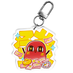 红小豆周边豆来财挂件亚克力发财钥匙扣手办请吃红小豆吧暴富礼物