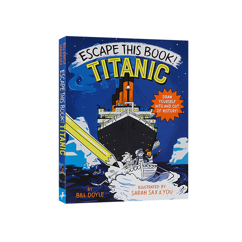 英文原版 Escape This Book! Titanic 泰坦尼克号 儿童历史冒险小说冒险故事桥梁章节书 中小学生英语课外阅读读物 8 - 12 岁