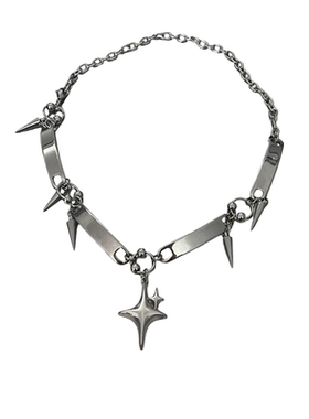 铆钉项链金属朋克风欧美亚文化