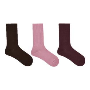 ubras袜子7A抗菌防臭轻呼吸男士运动袜女款罗纹中筒袜百搭潮袜3双