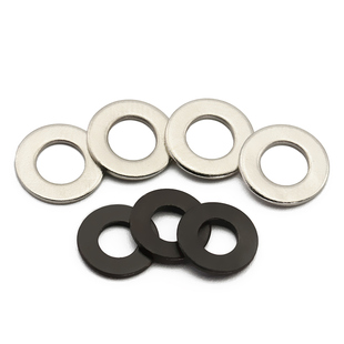 镀镍平垫圈碳钢平垫片金属平垫介子螺丝垫圈发黑加厚M2M2.5M3M4M5