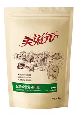 美滋元全营养配方幼犬主粮金毛泰迪牛肉鸡肉成犬通用狗粮5斤2.5kg
