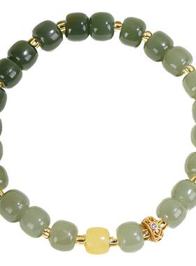 天然和田玉渐变手串女款