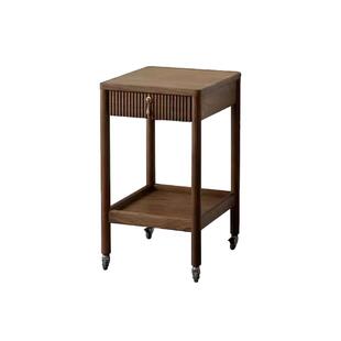 床头小边几客厅沙发边几带轮可移动小户型黑胡桃卧室夹缝床头柜窄