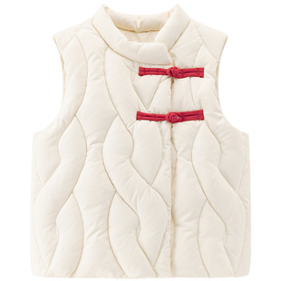 【清仓】婴儿羽绒马甲冬季宝宝小坎肩背心新年服外出保暖拜年上衣