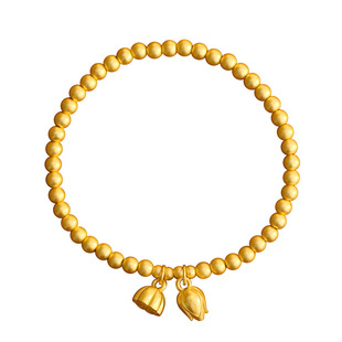 古法传承金包银两世欢手链女时尚莲蓬荷花转运珠手镯手环生日礼物