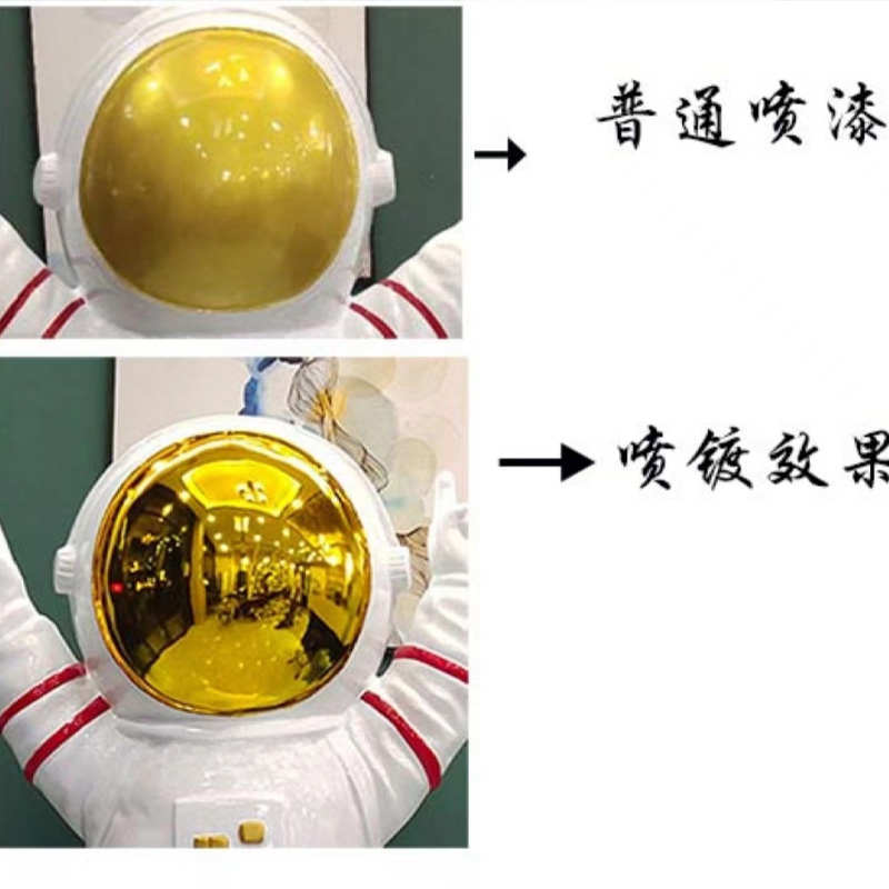 玻璃钢太空人雕塑户外商场创意美陈装饰小品宇航员模型落地大摆件