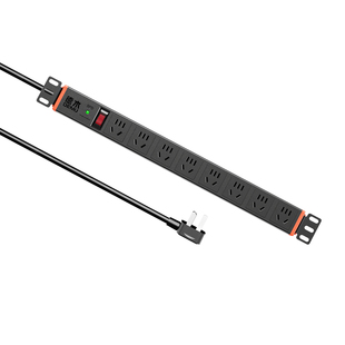 德木PDU8位机柜插座网络排插6位工业程插座电源防雷插排线板机房