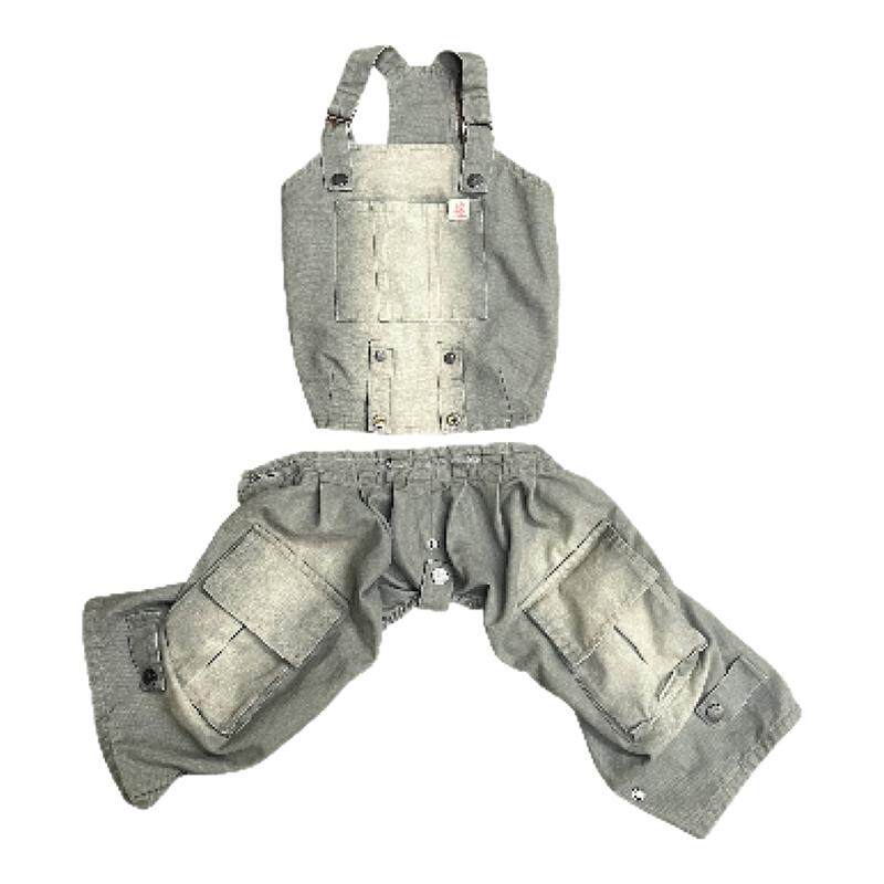 Snuggsoul狗狗背带衣服工装风口袋背带翘屁裤可分体小灵缇惠比特