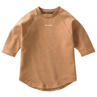 JUZI STORE童装迷你毛圈基本款印花装饰长袖连衣裙女童1836502