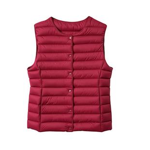 雅鹿女秋季新款洋气时髦好搭配轻薄妈妈好看流行时尚羽绒马甲背心