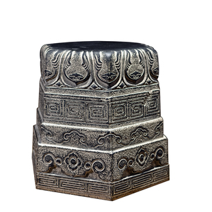 庭院户外仿古圆人造石凳室外大门口石台石墩子底座石鼓单个摆件