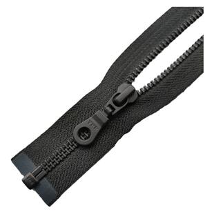 YKK5号金属开口铜拉链葫芦头黑色羽绒服门襟外套皮衣开衫拉锁配件