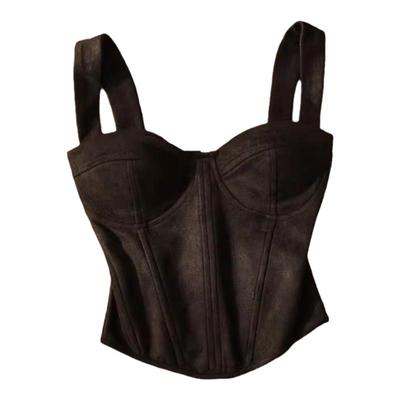 带胸垫打底抹胸黑色背心吊带女