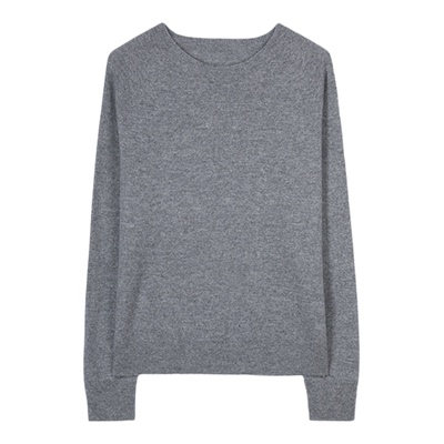 “爱乐之城” 高支澳毛羊绒混纺 基础通勤百搭针织毛衣打底