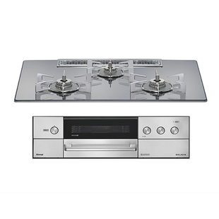 【日本直邮】林内DELICIA神厨嵌入式三眼燃气灶带烤箱防干烧家用
