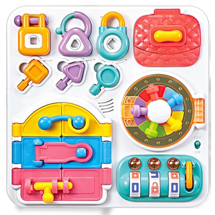 澳贝益智动脑开锁板蒙氏2-6岁早教益智开锁玩具宝宝男儿童节礼物