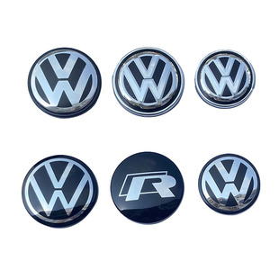 大众新宝来速腾捷达迈腾探歌探岳CC高尔夫车轮毂盖轮胎中心车标志