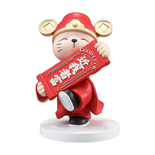 国潮招财猫摆件开店开业礼物客厅家居装饰品办公室收银台桌面摆设