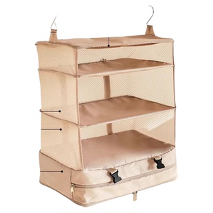 旅行衣物收纳袋悬挂式分层折叠大容量便携衣柜挂袋衣服整理收纳包