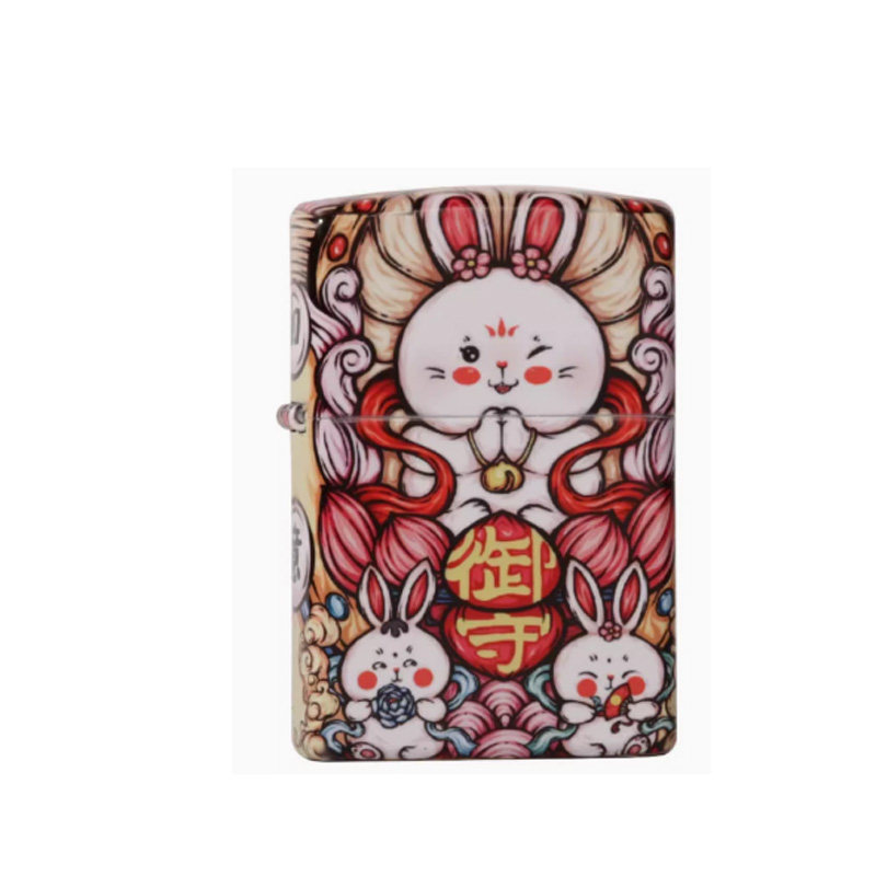 Zippo打火机国潮彩印煤油防风