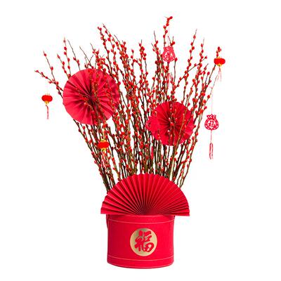 银柳干花真花客厅摆投装饰