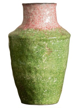 景德镇陶瓷花瓶复古轻奢高级感法式田园油画风插花玄关客厅摆件