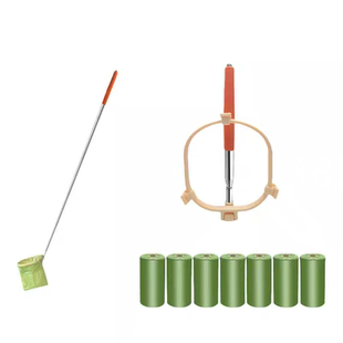 【告別手撿】高端轻奢狗狗接便器便携式捡屎神器拾便袋狗夹便器