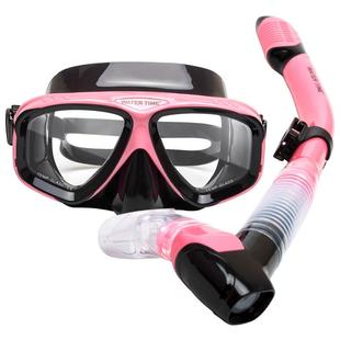WaterTime潜水面罩防呛全干式呼吸管浮潜三宝套装成人近视潜水镜