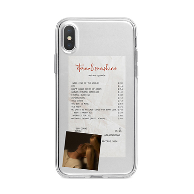 kristem原创设计A妹Ariana Grande专辑名单album list简约DIY适用于苹果i15i16pro华为三星oppo透明手机壳