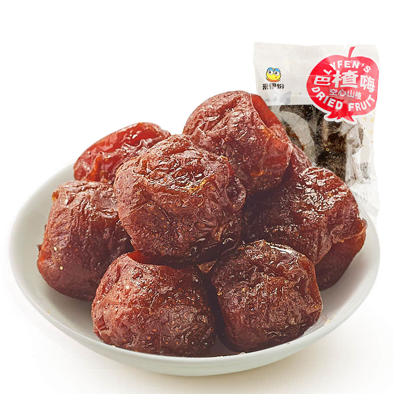 来伊份空心山楂250g无核休闲蜜饯