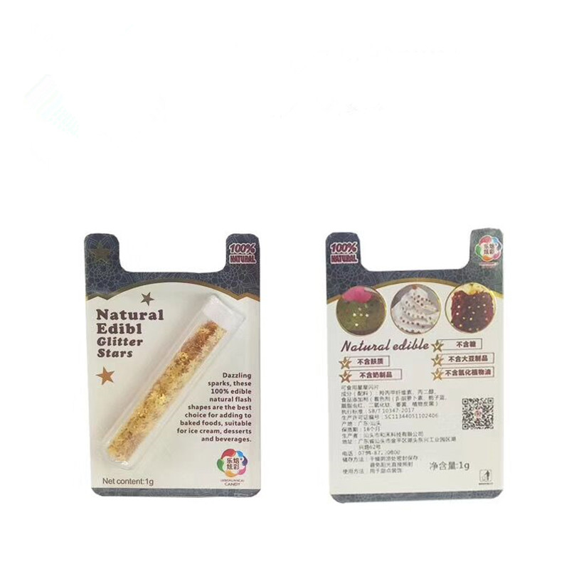 可食用心形混色蛋糕装饰