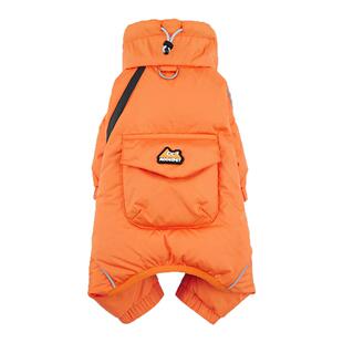 mookipet宠物狗狗衣服冬季雪纳瑞小型犬加厚四脚白鸭绒羽绒服保暖