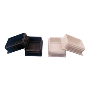 不锈钢方管堵头内塞60x80方塞6x8公分黑白色堵头60x80铝管塞盖子