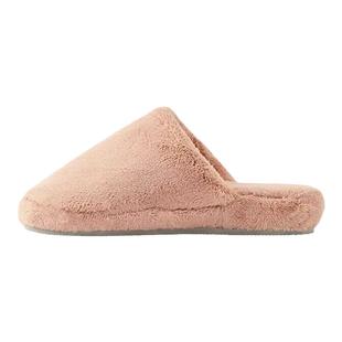 EVA纯色微纤维厚底拖鞋母鸡男女通用居家地板保暖毛绒不沾灰冬天