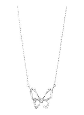 蝴蝶纯银项链女轻奢小众锁骨链