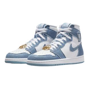 Air Jordan 1 Retro AJ1牛仔蓝丹宁 金扣 复古篮球鞋DM9036-104