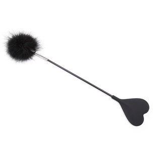 黑色sp羽毛双头拍铆钉马鞭情侣快乐拍子小圈实践工具升温玩具鞭子