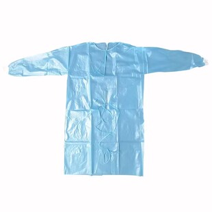 一次性无纺布隔离衣防护服无尘透气淋膜防水服探视服美容SMS加厚