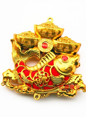 金色子孙桶中国结新年挂件