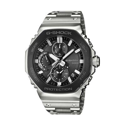 【自营】CASIO卡西欧G-SHOCK全金属八角三眼表盘全指针男表2100