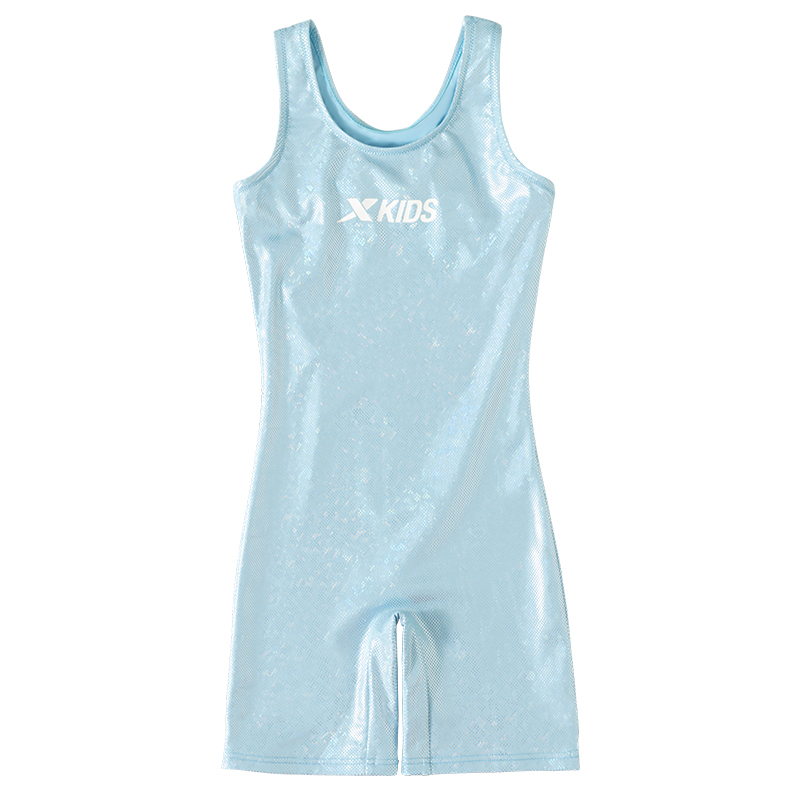 特步儿童泳衣女童初中生连体游泳衣2025新款带胸垫训练专业泳装备